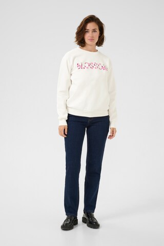 Kaffe Sweatshirt 'Anne' in Weiß