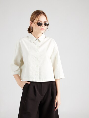 Regular fit Camicia da donna di Calvin Klein Jeans in bianco: frontale