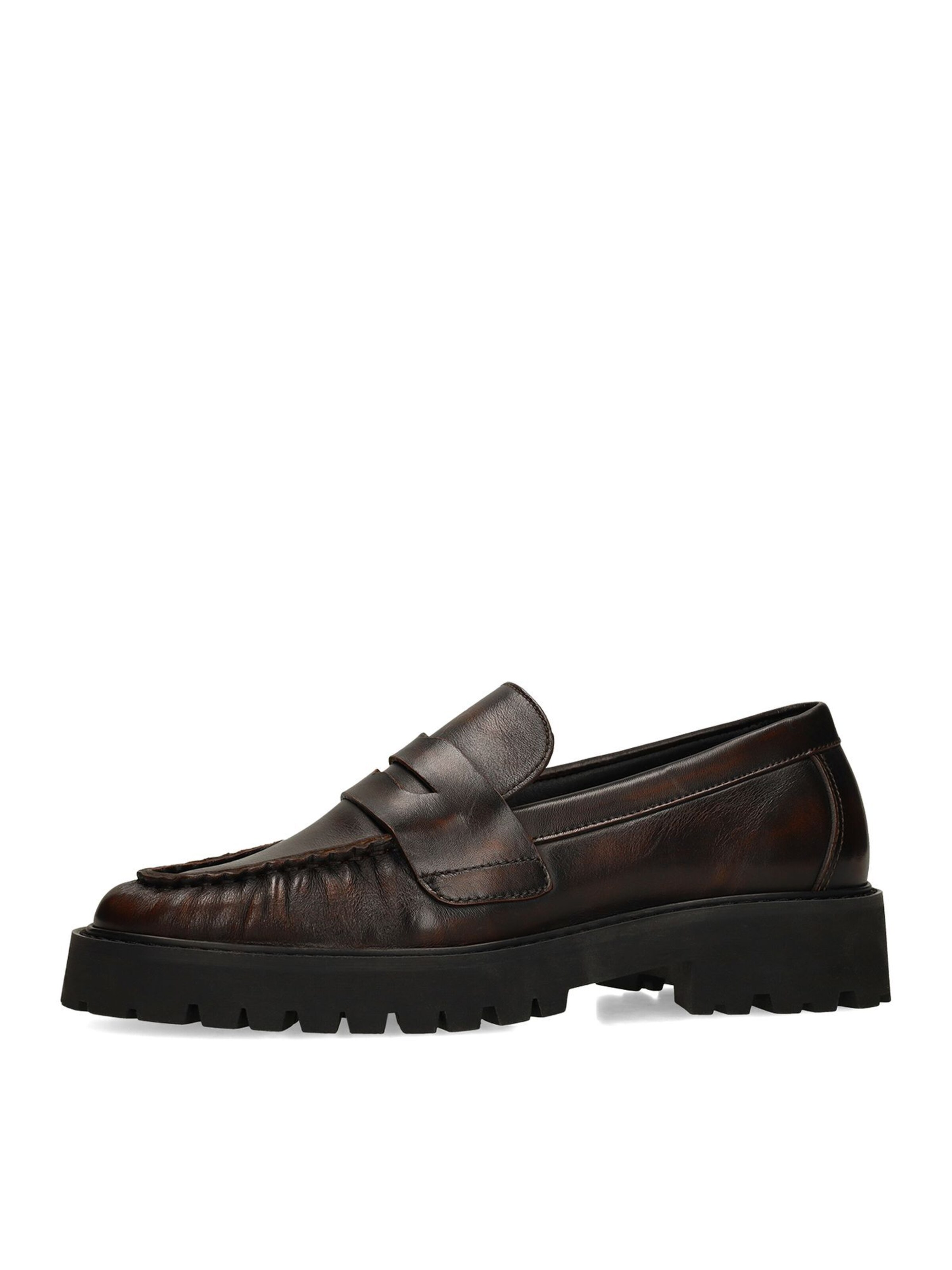 Mocassin MANFIELD en marron : devant