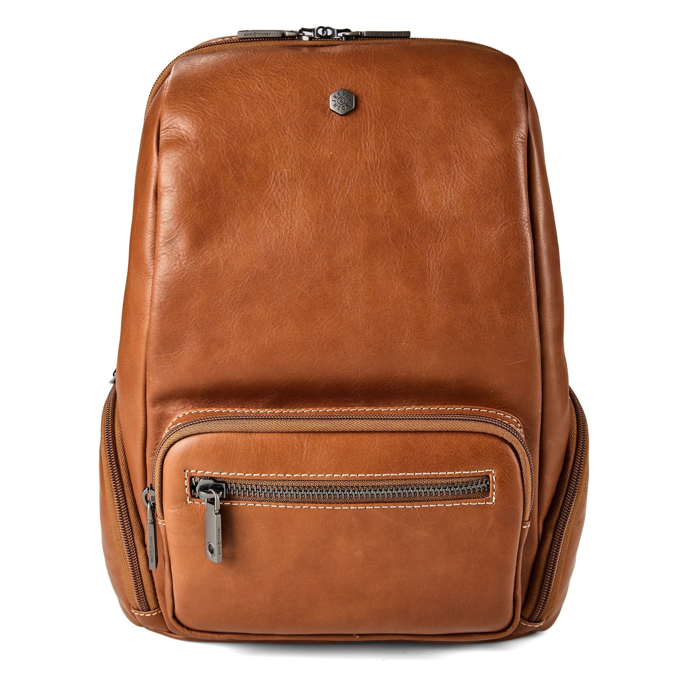 Jekyll & Hide Rucksack in Braun: Vorderseite