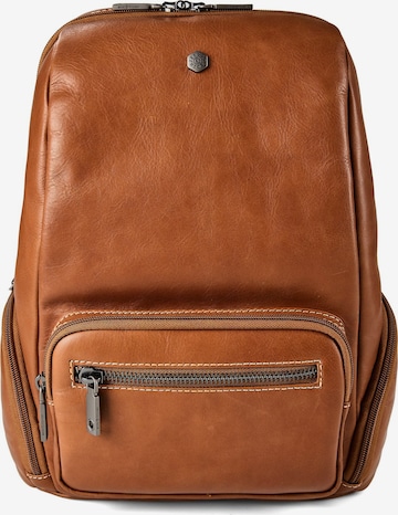 Jekyll & Hide Rucksack in Braun: Vorderseite