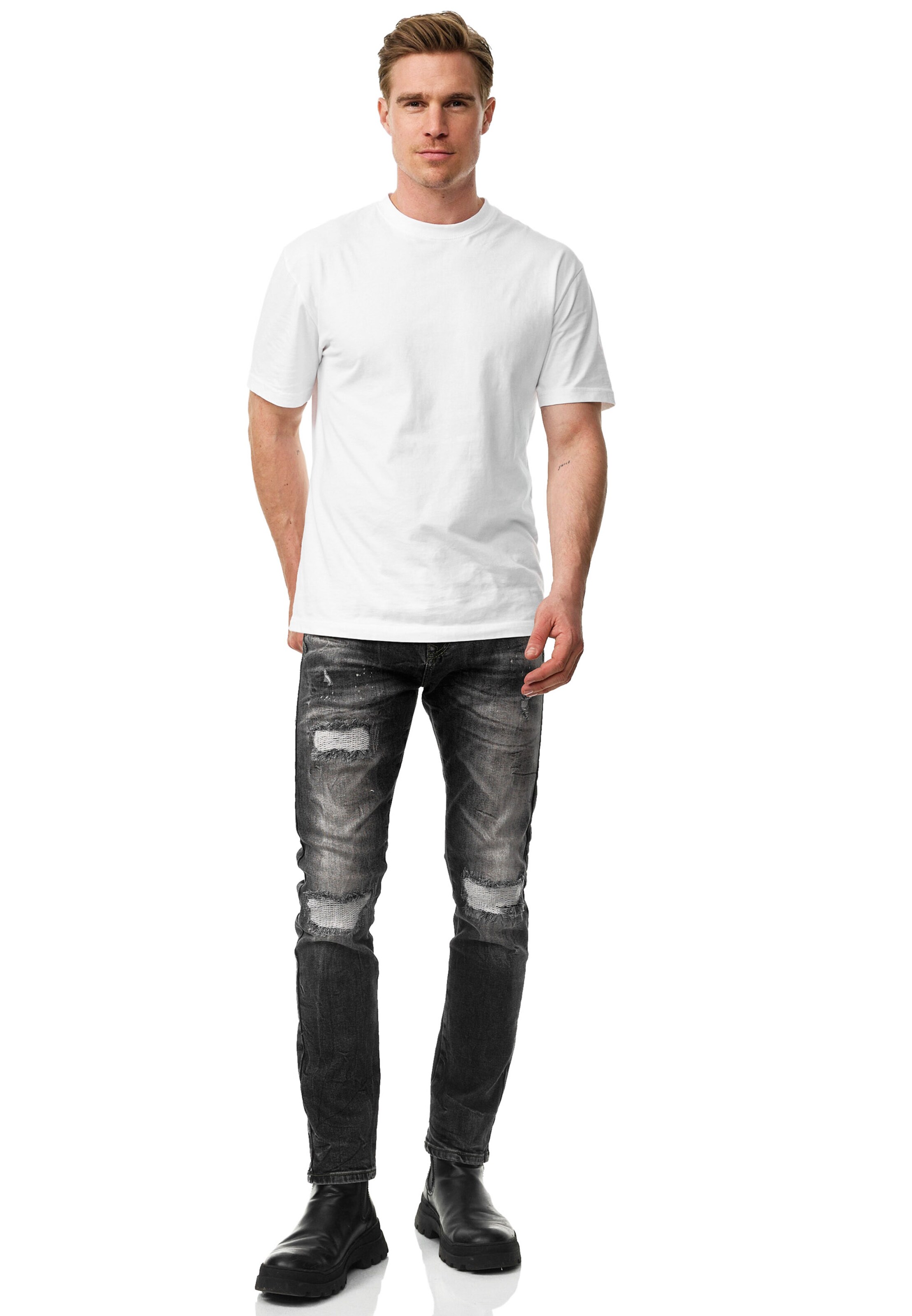 Rusty Neal Regular Jeans 'YAMATO' in Grau