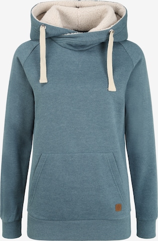 Oxmo Sweater 'Julia Pile' in Blue: front