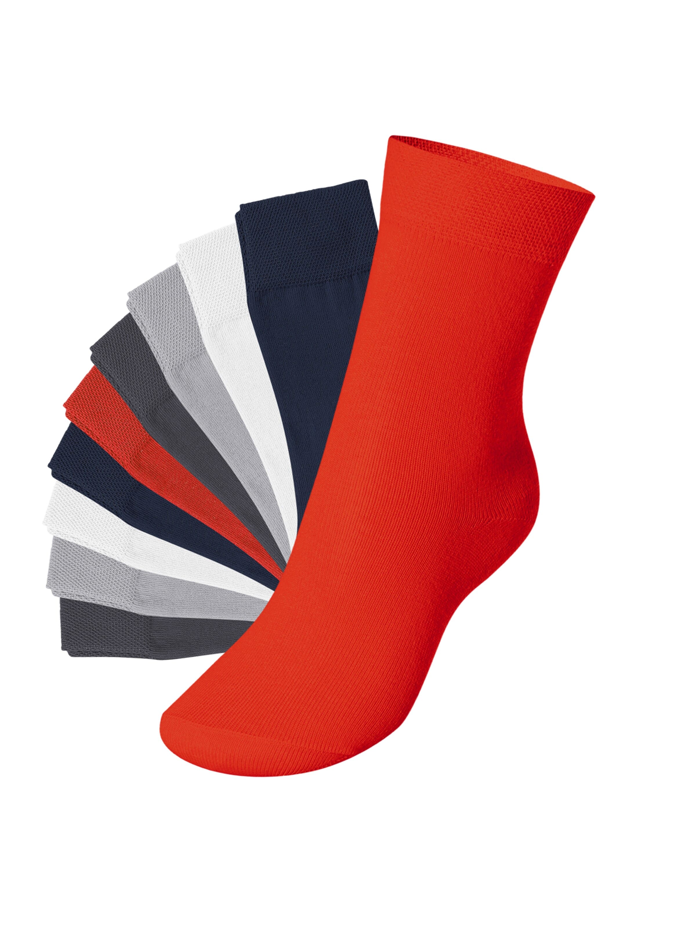 footstar Socks 'EVERYDAY!' in Red: front