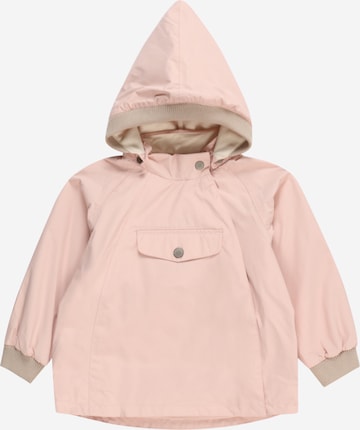 MINI A TURE Weatherproof jacket 'Wai' in Pink: front