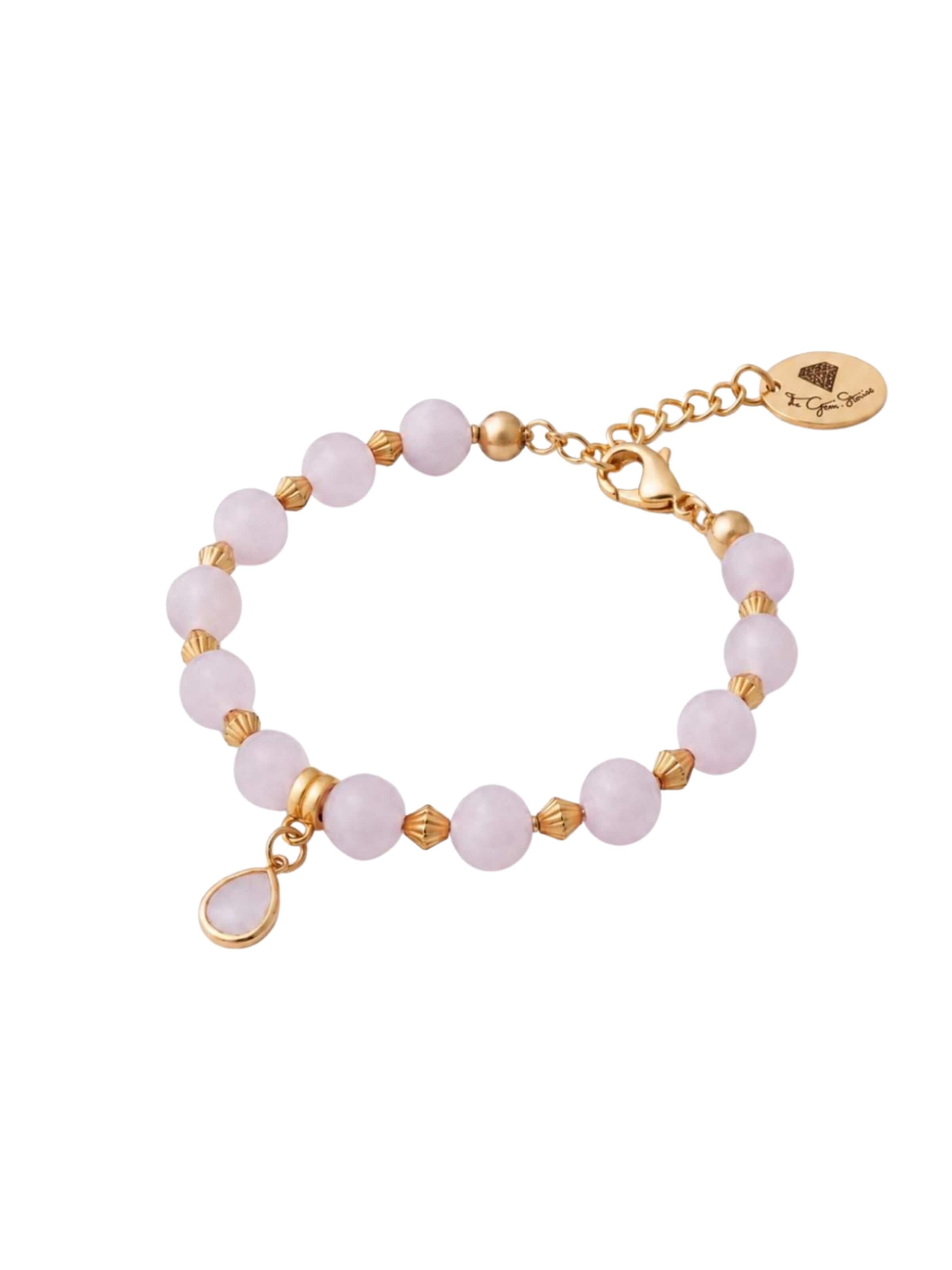 Braccialetto di THE GEM STORIES JEWELRY in rosa: frontale