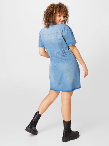 Noisy May Curve Sukienka koszulowa 'LISA' w kolorze niebieski