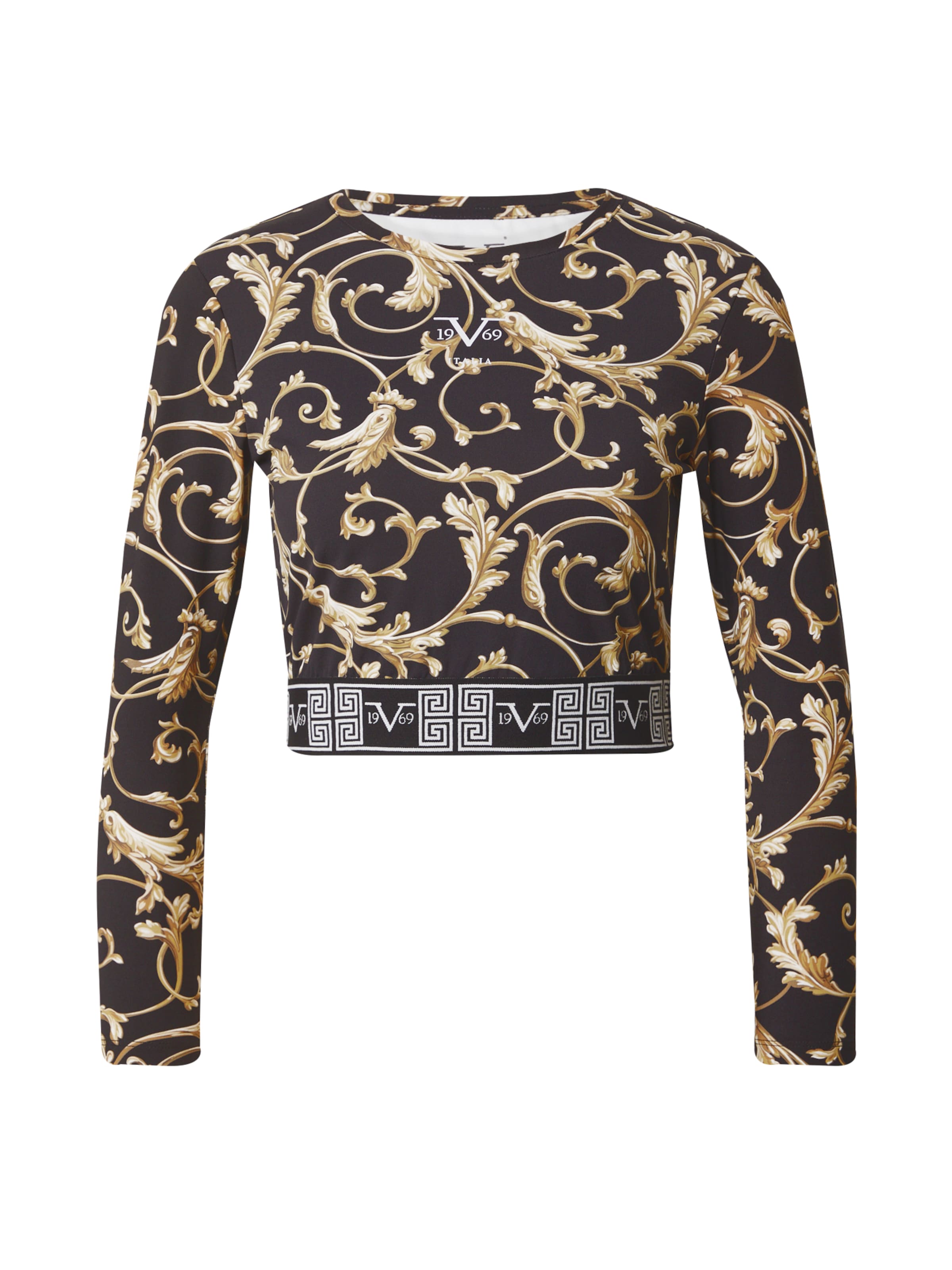 juoda 19V69 ITALIA Marškinėliai 'AMILIE': priekis