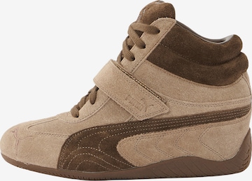 PUMA Korkeavartiset tennarit 'Speedcat Wedge' värissä ruskea: etupuoli
