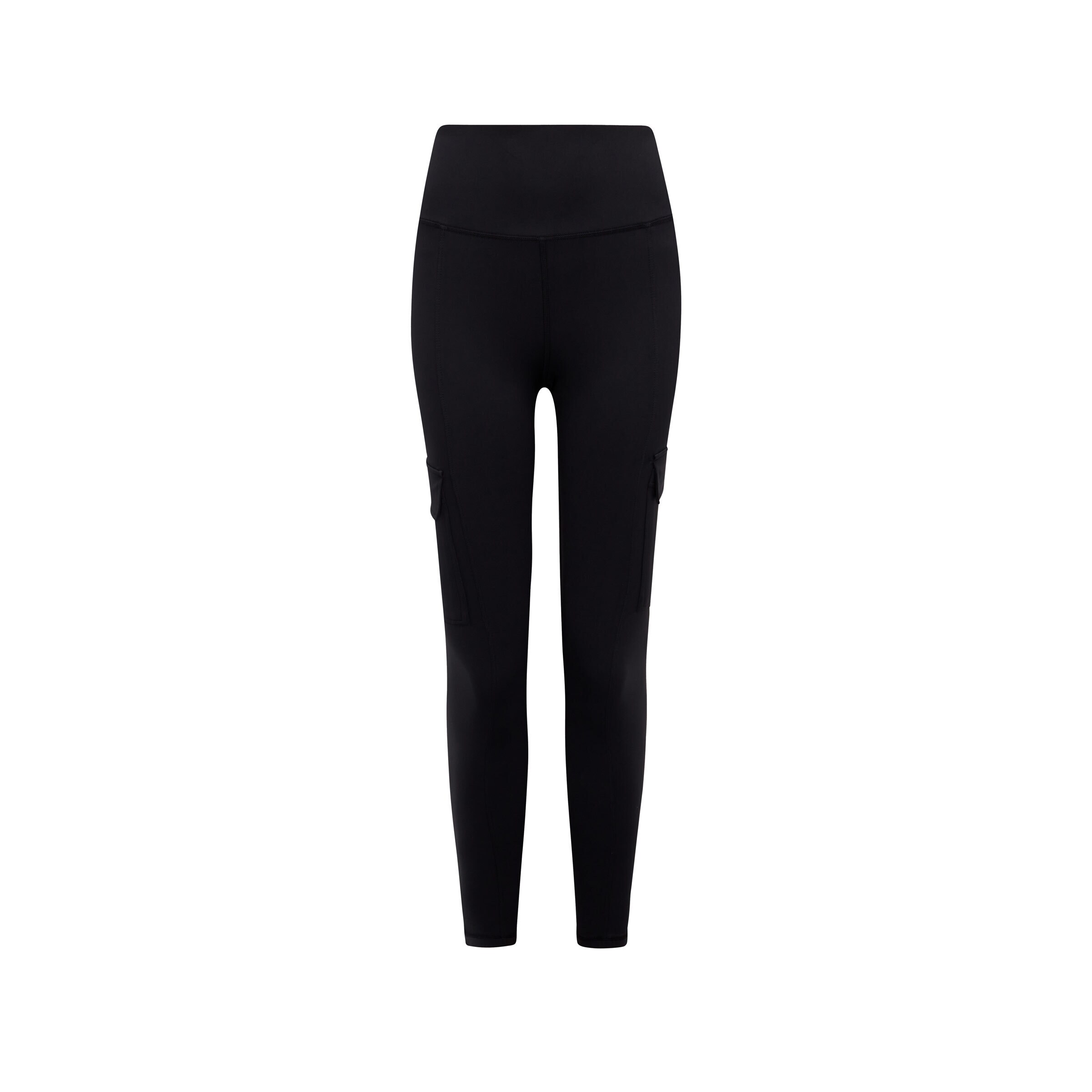 Born Living Yoga Skinny Leggings 'Cargo' in Zwart: voorkant