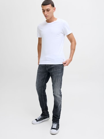 Coupe slim Jean 'GLENN' JACK & JONES en bleu