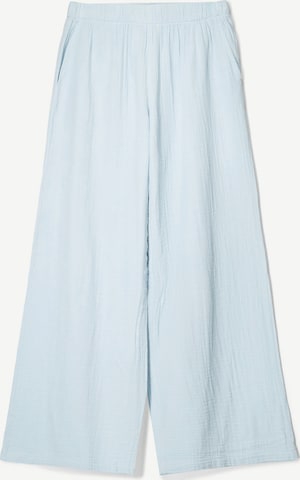Wide leg Pantaloni di Bershka in blu: frontale