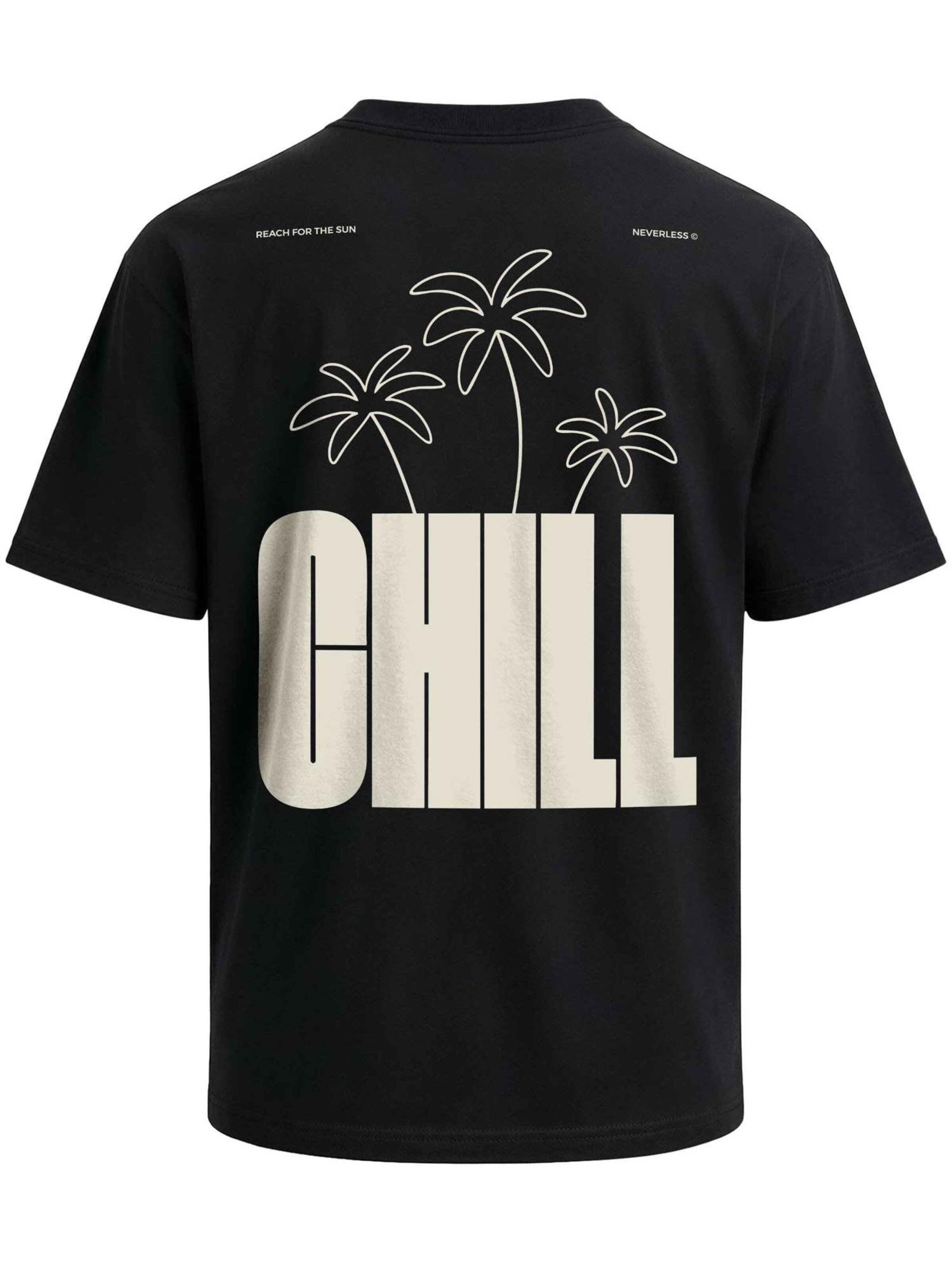 Neverless Shirt 'Chill'‌‌‌‌ in Schwarz