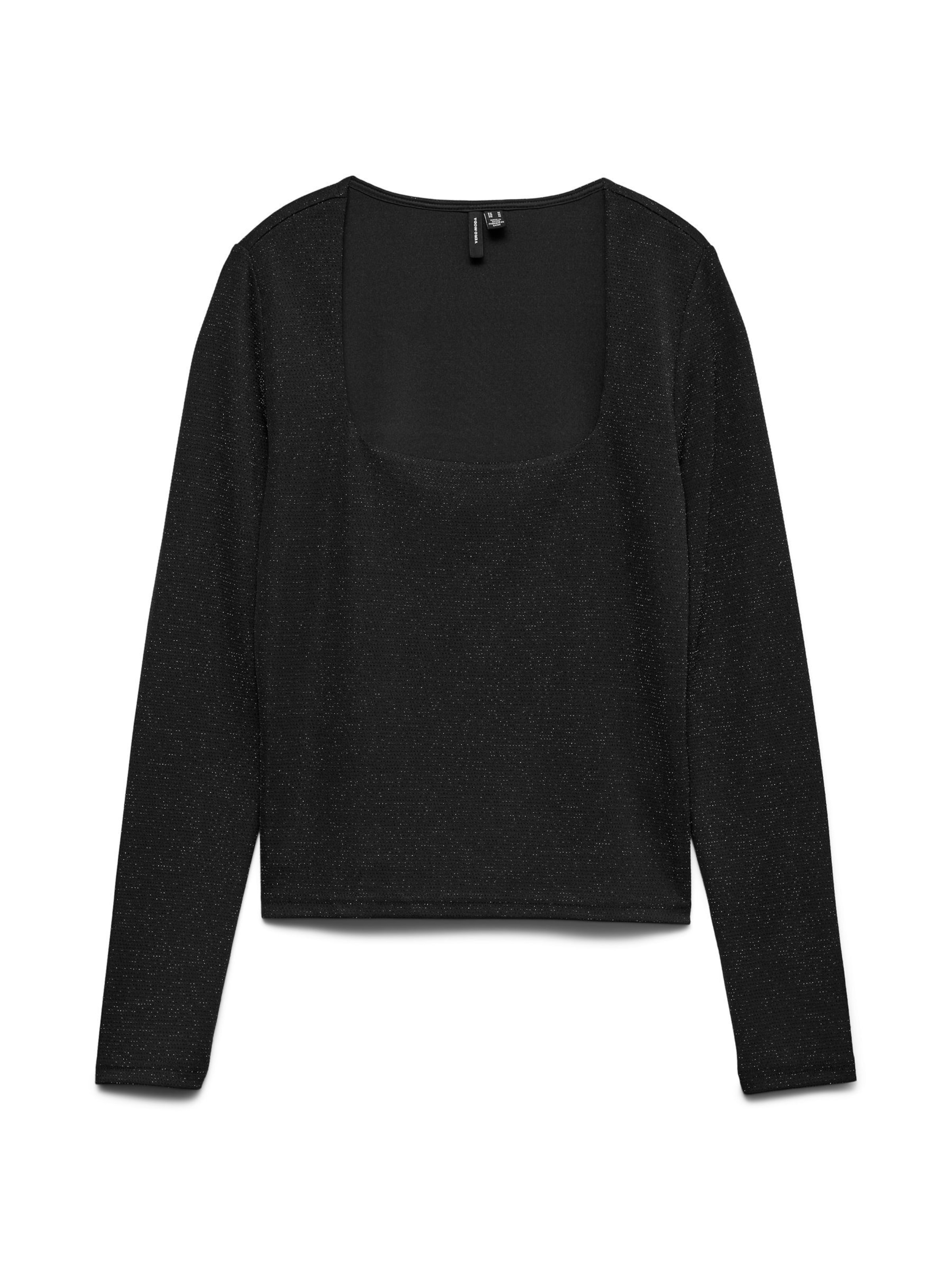 VERO MODA Blouse 'VMKanva' in Zwart: voorkant