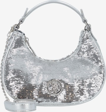 U.S. POLO ASSN. Handbag in Silver: front