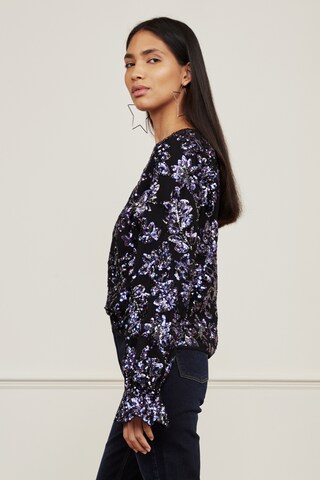 Fabienne Chapot Blouse 'Sassy Sequin' in Blauw