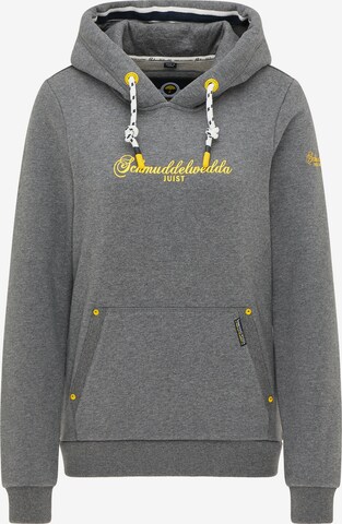 Sweat-shirt Schmuddelwedda en gris : devant