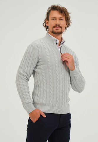 Pull-over Giorgio di Mare en gris