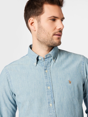 Polo Ralph Lauren Regular Fit Hemd in Blau