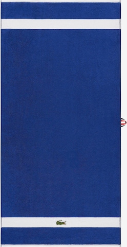 LACOSTE Shower Towel 'L CASUAL' in Blue: front