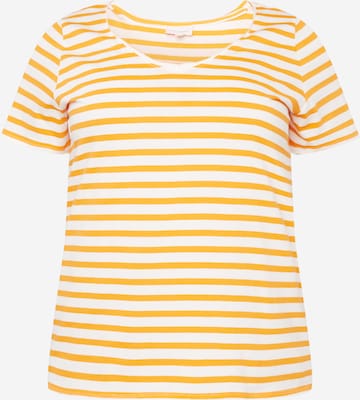 ONLY Carmakoma قميص 'Life' بلون برتقالي: الأمام