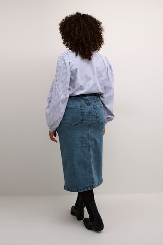 KAFFE CURVE Skirt 'Diana' in Blue
