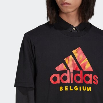 ADIDAS SPORTSWEAR Funkční tričko 'Belgium Graphic' – černá