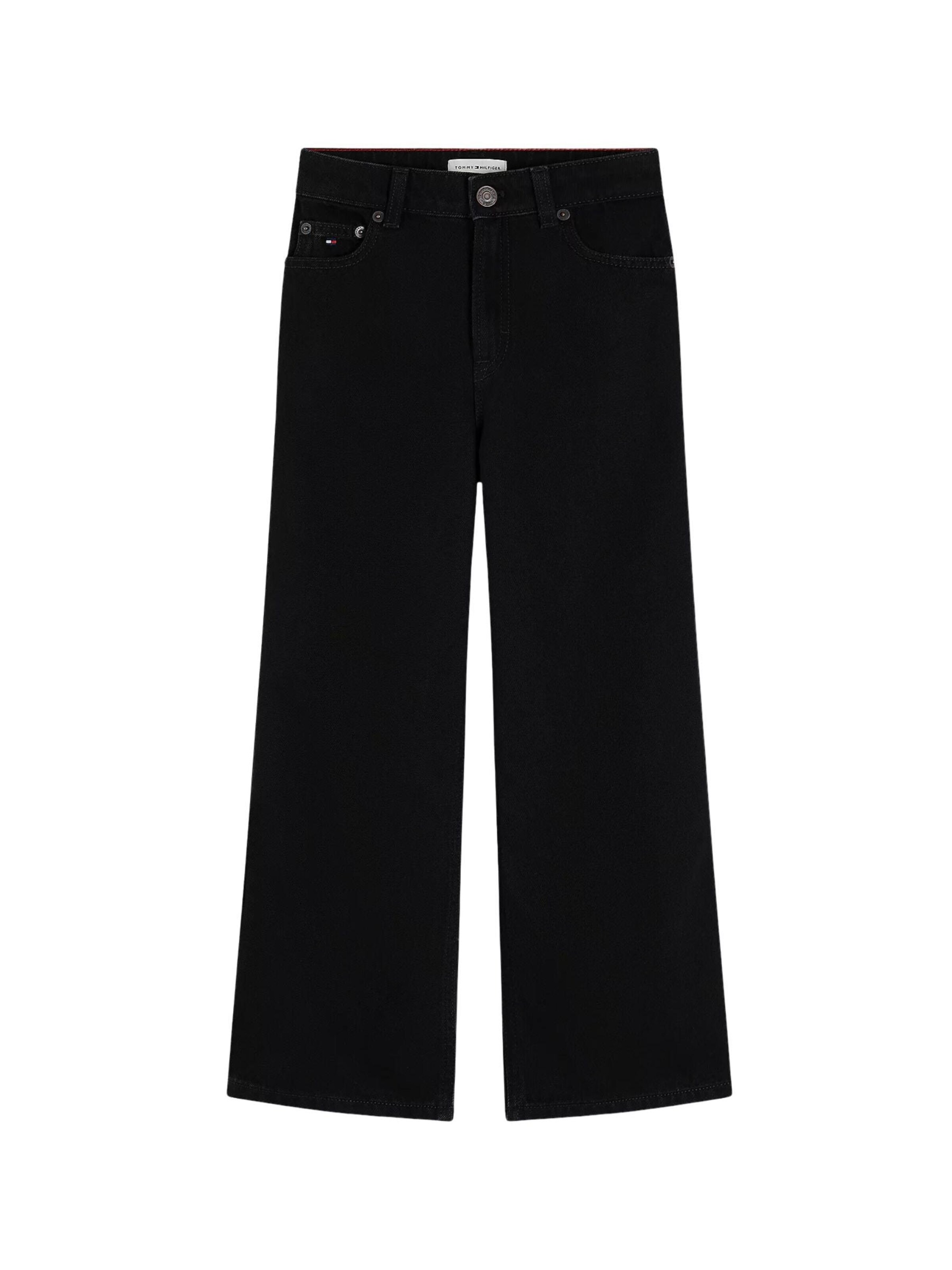 Tommy Hilfiger Kids Loose fit Jeans 'MABEL' in Black: front