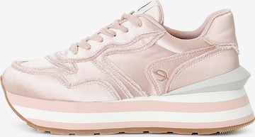 Baskets basses CAFè NOIR en or : devant