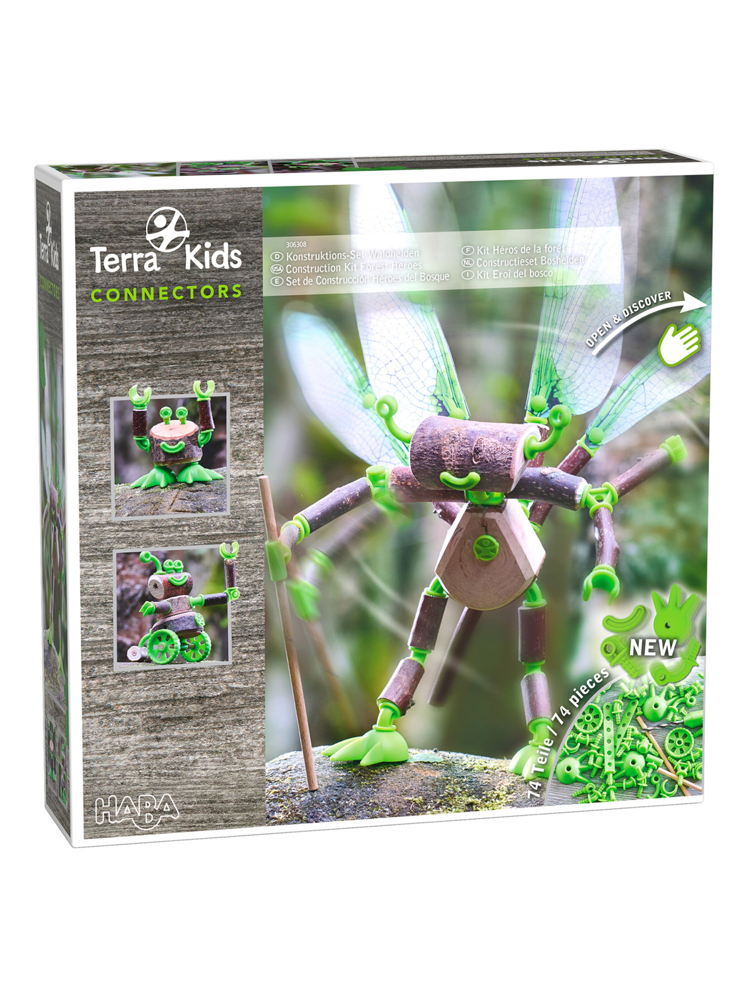 HABA Konstruktions-Spielset ' Terra Kids Connectors – Konstruktions-Set Waldhelden ' in Mischfarben: Vorderseite