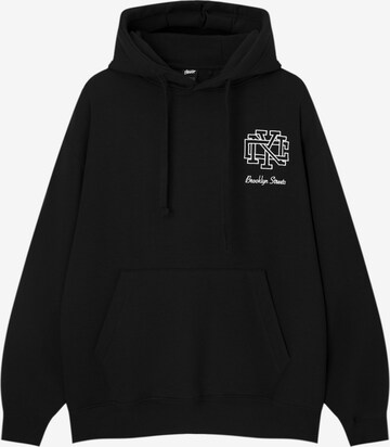 Pull&Bear Sweatshirt in Schwarz: predná strana