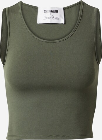 ABOUT YOU x Chiara Biasi Top 'May' in Green: front