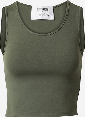 ABOUT YOU x Chiara Biasi Top 'May' in Green: front