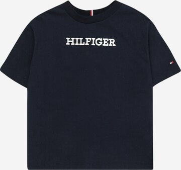 T-Shirt TOMMY HILFIGER en bleu : devant