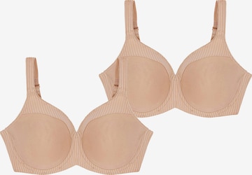 Soutien-gorge ' Modern Soft+Cotton ' TRIUMPH en beige : devant