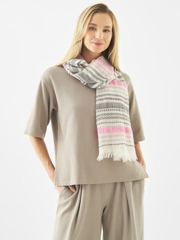 Écharpe CODELLO en gris : devant