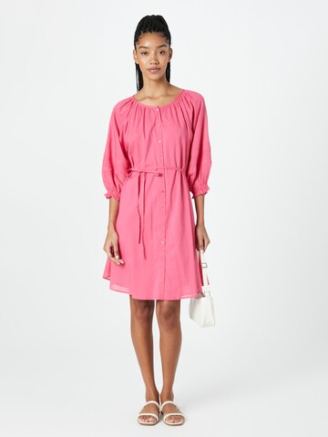 Flowers for Friends Shirt Dress in Pink