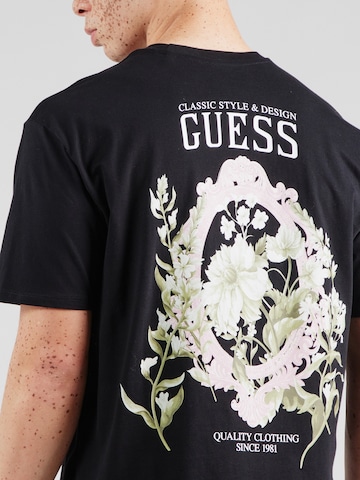 GUESS JEANS Koszulka w kolorze czarny