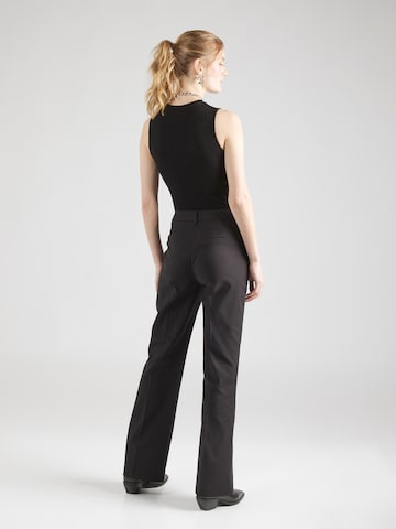 évasé Pantalon à plis 'Dexa' minus en noir