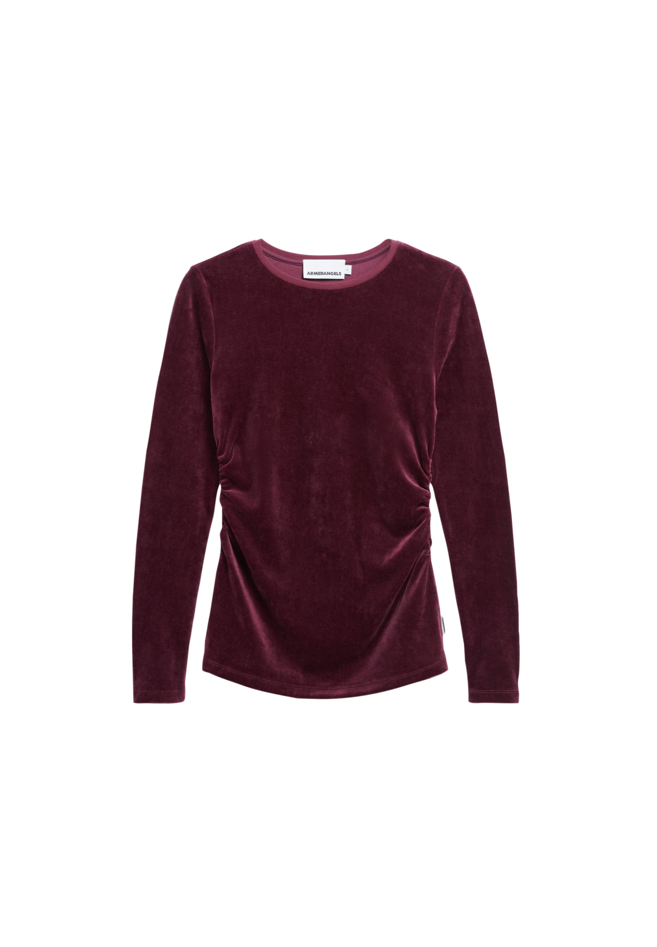 ARMEDANGELS Longsleeve ADAAJA LORA VELVET in Rot: Vorderseite