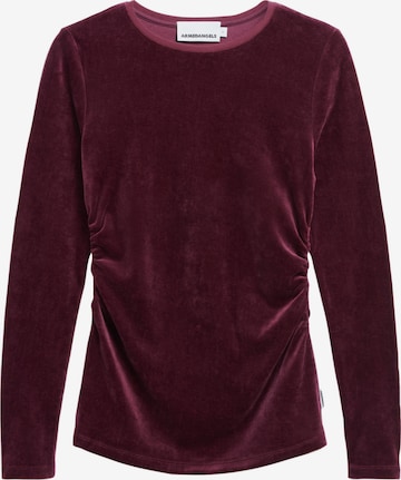 ARMEDANGELS Longsleeve ADAAJA LORA VELVET in Rot: Vorderseite