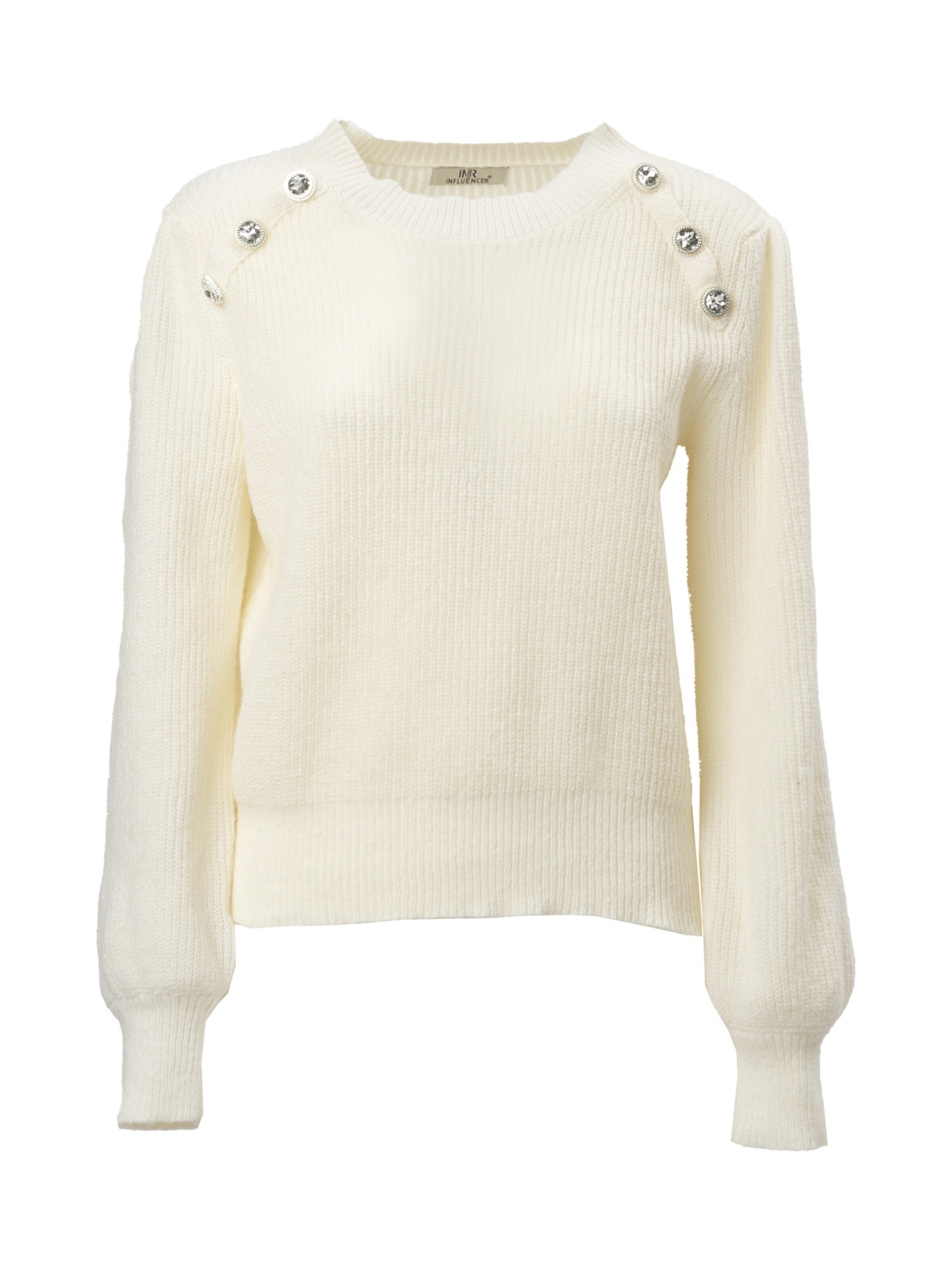 Influencer Kampsun, värv valge: eest vaates