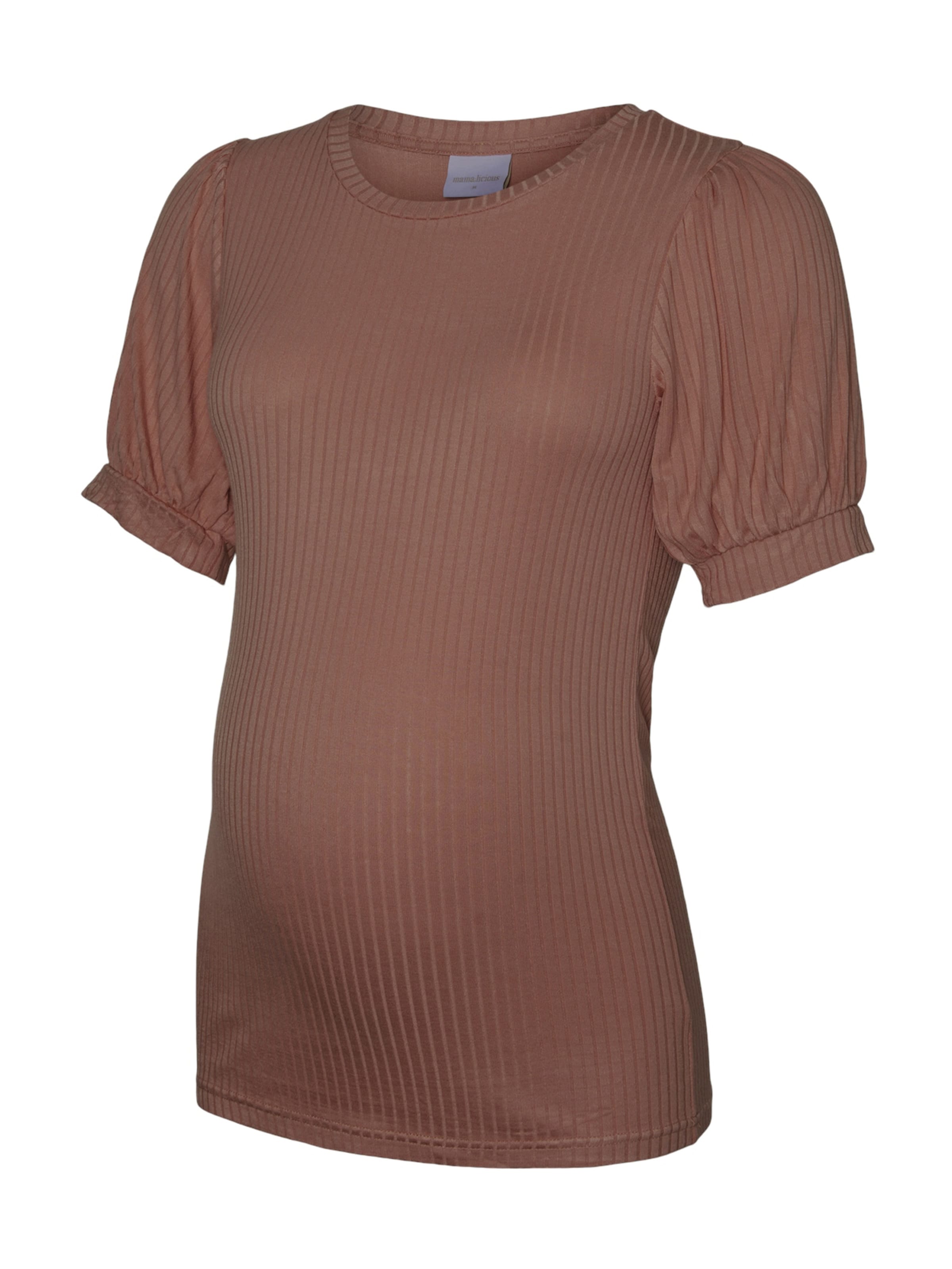 MAMALICIOUS T-shirt en marron, Vue avec produit