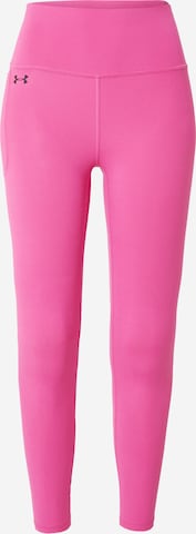 UNDER ARMOUR Skinny Sportovní kalhoty 'Motion' – pink: přední strana