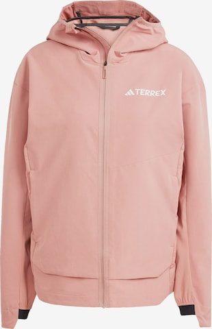 ADIDAS TERREX Outdoorjacke 'Multi Softshell' in Pink: Vorderseite