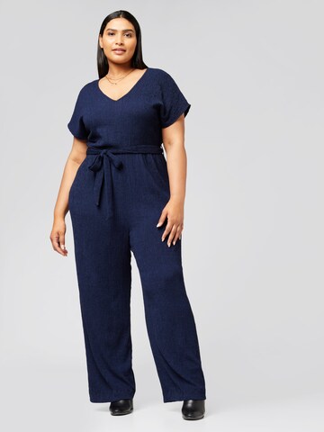 Guido Maria Kretschmer Curvy Jumpsuit 'Brittany' in Blauw: voorkant