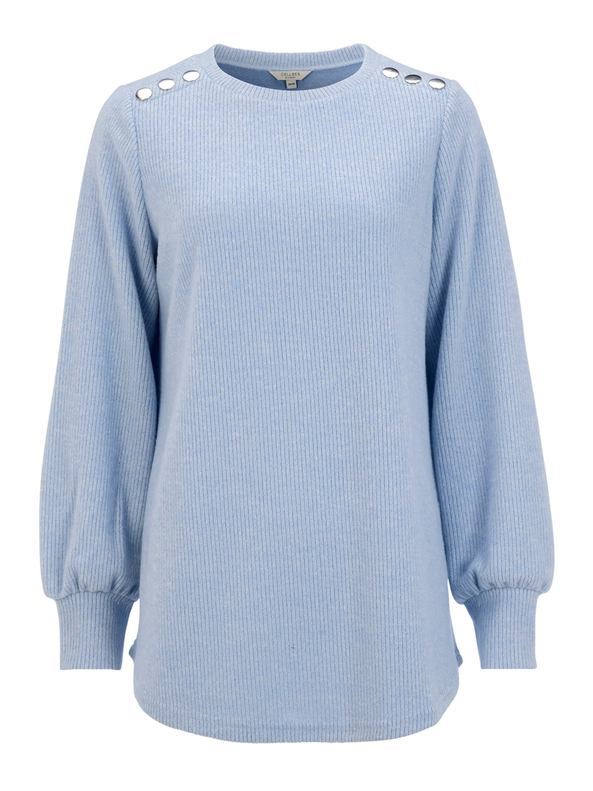 Pull-over Cellbes of Sweden en bleu : devant