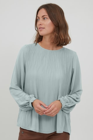 Fransa Blouse 'FRDAJAPLISSE 1' in Blauw: voorkant