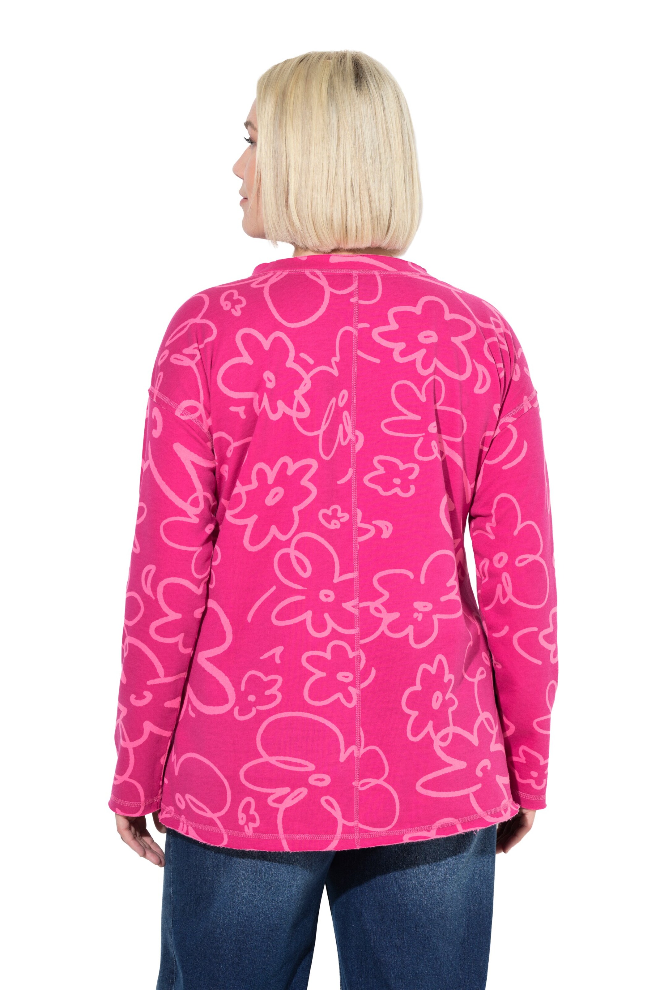 Ulla Popken Sweatshirt in Pink