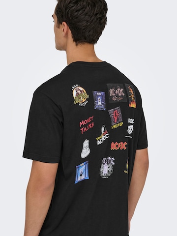 Only & Sons Shirt 'ONSACDC' in Black